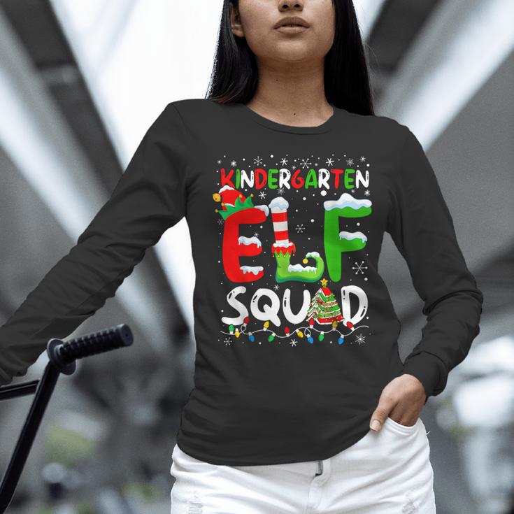 Kindergarten ELF Squad Christmas ELF Student Teacher Men Women Kids Women Long Sleeve T-Shirt, gift for family, gift for coworker