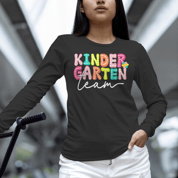 Kindergarten Team Teacher Back To School Kindergarten Squad Women Long Sleeve T-Shirt, gift for family, gift for coworker Kindergarten Team Teacher Back To School Kindergarten Squad Women Long Sleeve T-Shirt, gift for family, gift for coworker