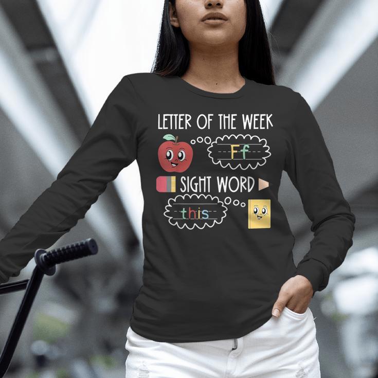 Letter Of The Week Ff Sight Word Teacher Squad Women Long Sleeve T-Shirt, gift for family, gift for coworker Letter Of The Week Ff Sight Word Teacher Squad Women Long Sleeve T-Shirt, gift for family, gift for coworker