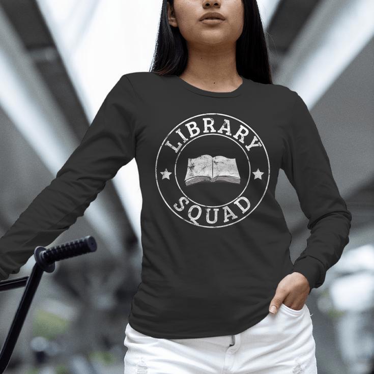 Library Squad Librarian Staff Teacher Group Matching For Men Women Women Long Sleeve T-Shirt, gift for family, gift for coworker Library Squad Librarian Staff Teacher Group Matching For Men Women Women Long Sleeve T-Shirt, gift for family, gift for coworker