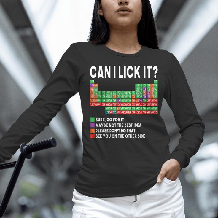 Can I Lick It Periodic Table Science Teacher Boy And Girls Women Long Sleeve T-Shirt, Science Teacher Shirts, gift for family, gift for coworker