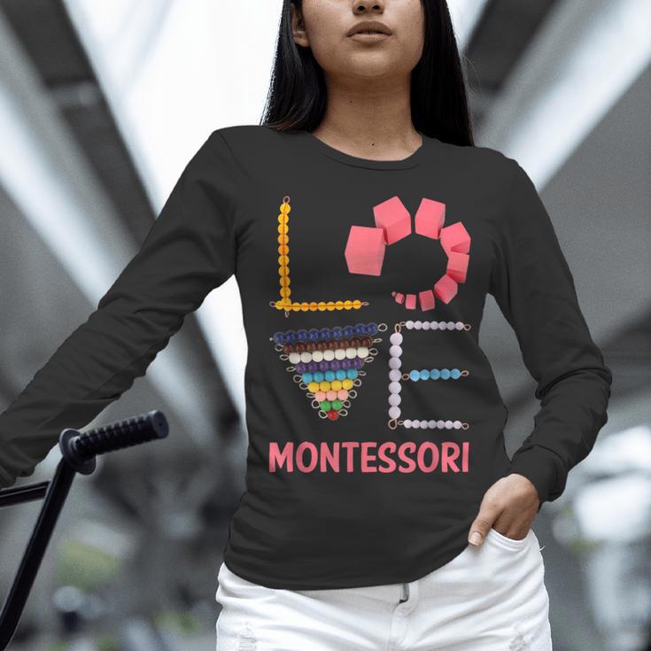Love Montessori Education Math Teacher Women Long Sleeve T-Shirt, gift for family, gift for coworker Love Montessori Education Math Teacher Women Long Sleeve T-Shirt, gift for family, gift for coworker