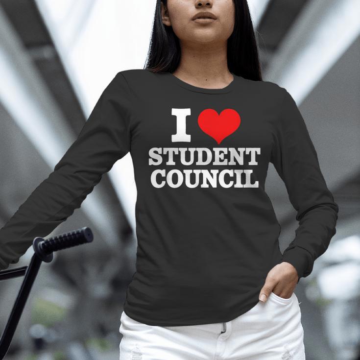 I Love Student Council Student Teacher Women Long Sleeve T-Shirt, gift for family, gift for coworker