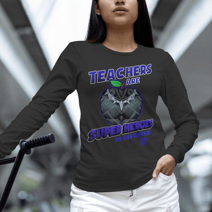 Marvel Teachers Are Super Heroes In Disguise Panther Women Long Sleeve T-Shirt, gift for family, gift for coworker Marvel Teachers Are Super Heroes In Disguise Panther Women Long Sleeve T-Shirt, gift for family, gift for coworker