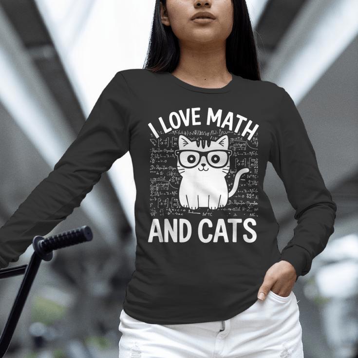 Math And Cats Apparel For Teachers Students Cat Lovers Women Long Sleeve T-Shirt, gift for family, gift for coworker Math And Cats Apparel For Teachers Students Cat Lovers Women Long Sleeve T-Shirt, gift for family, gift for coworker