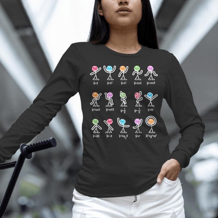 Math Equation Figures Algebra Dance Nerdy Teacher Joke For Men Women Girls Kids Women Long Sleeve T-Shirt, gift for family, gift for coworker