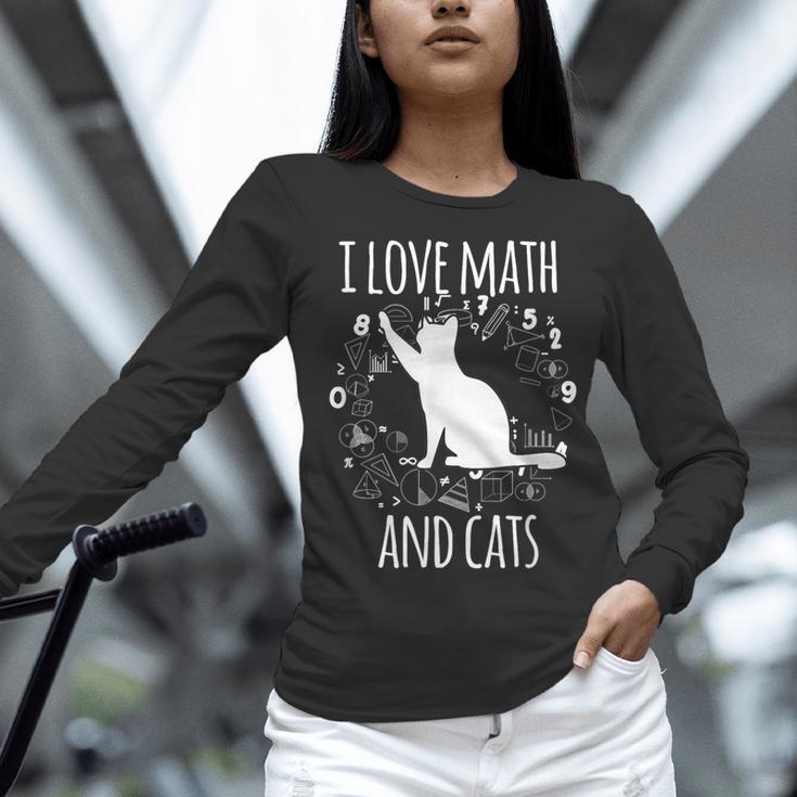 Math Nerd Math Teacher Cat Lover I Love Math And Cats Women Long Sleeve T-Shirt, gift for family, gift for coworker Math Nerd Math Teacher Cat Lover I Love Math And Cats Women Long Sleeve T-Shirt, gift for family, gift for coworker