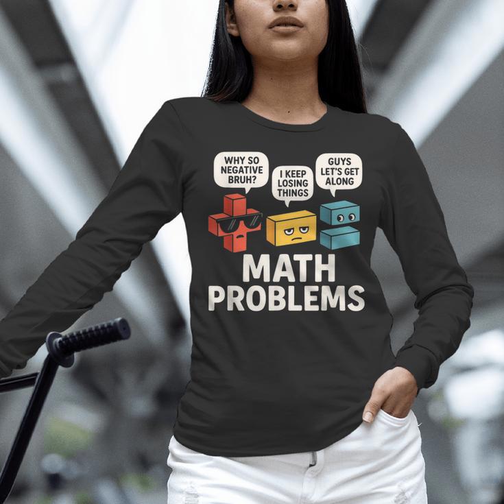 Math Problems Symbols Teacher Back To School Girl Boy Women Long Sleeve T-Shirt, gift for family, gift for coworker Math Problems Symbols Teacher Back To School Girl Boy Women Long Sleeve T-Shirt, gift for family, gift for coworker