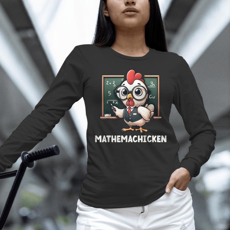 Math Teacher Chicken Mathemachicken Pun Women Long Sleeve T-Shirt, gift for family, gift for coworker Math Teacher Chicken Mathemachicken Pun Women Long Sleeve T-Shirt, gift for family, gift for coworker