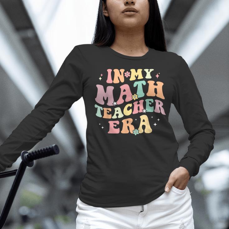 In My Math Teacher Era Retro Back To School Groovy Teacher Men Women Women Long Sleeve T-Shirt, Groovy Teacher Shirts, gift for family, gift for coworker In My Math Teacher Era Retro Back To School Groovy Teacher Men Women Women Long Sleeve T-Shirt, Groovy Teacher Shirts, gift for family, gift for coworker