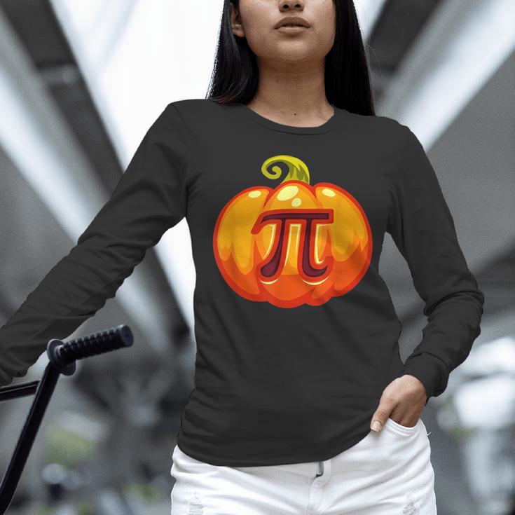 Math Teacher Halloween Costume Pumpkin Pi Pun Pie Men Women Long Sleeve T-Shirt, gift for family, gift for coworker