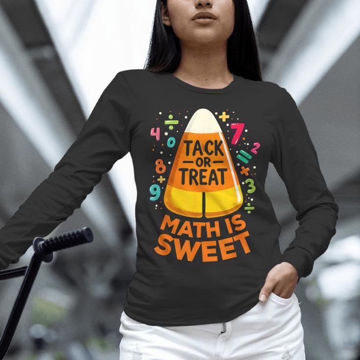 Math Teacher Halloween Costume Trick Or Treat Math Sweet Women Long Sleeve T-Shirt, gift for family, gift for coworker Math Teacher Halloween Costume Trick Or Treat Math Sweet Women Long Sleeve T-Shirt, gift for family, gift for coworker