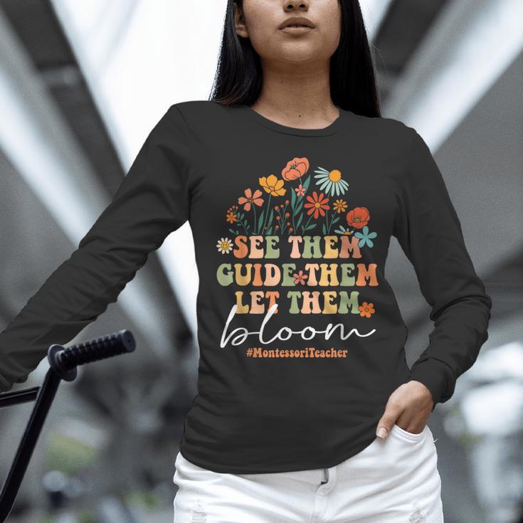 Montessori Teacher Women Long Sleeve T-Shirt, gift for family, gift for coworker Montessori Teacher Women Long Sleeve T-Shirt, gift for family, gift for coworker
