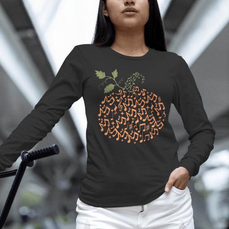 Music Notes Pumpkin Fall Music Teacher Autumn Halloween Women Long Sleeve T-Shirt, gift for family, gift for coworker Music Notes Pumpkin Fall Music Teacher Autumn Halloween Women Long Sleeve T-Shirt, gift for family, gift for coworker