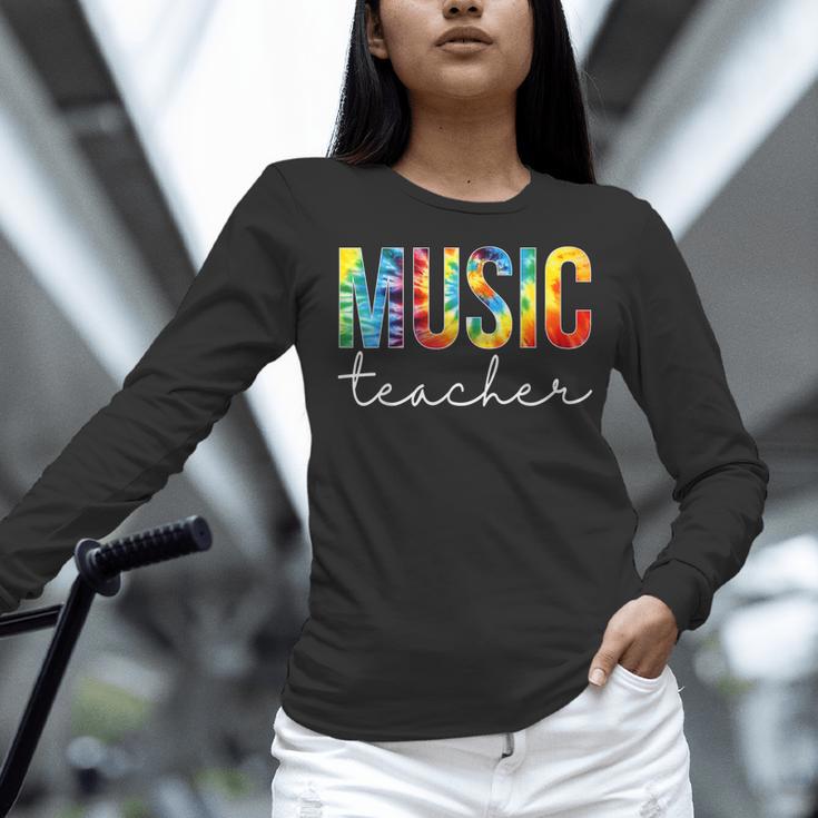 Music Teacher Tie Dye Appreciation Day Hello Back To School Men Women Women Long Sleeve T-Shirt, gift for family, gift for coworker