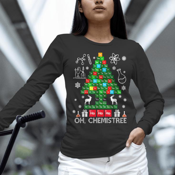 Oh Chemistree Scientist Chemical Christmas Xmas Teacher Women Long Sleeve T-Shirt, gift for family, gift for coworker Oh Chemistree Scientist Chemical Christmas Xmas Teacher Women Long Sleeve T-Shirt, gift for family, gift for coworker