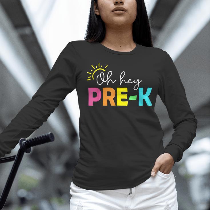 Oh Hey Pre-k Shirt Back To School Teachers Students Women Long Sleeve T-Shirt, gift for family, gift for coworker Oh Hey Pre-k Shirt Back To School Teachers Students Women Long Sleeve T-Shirt, gift for family, gift for coworker