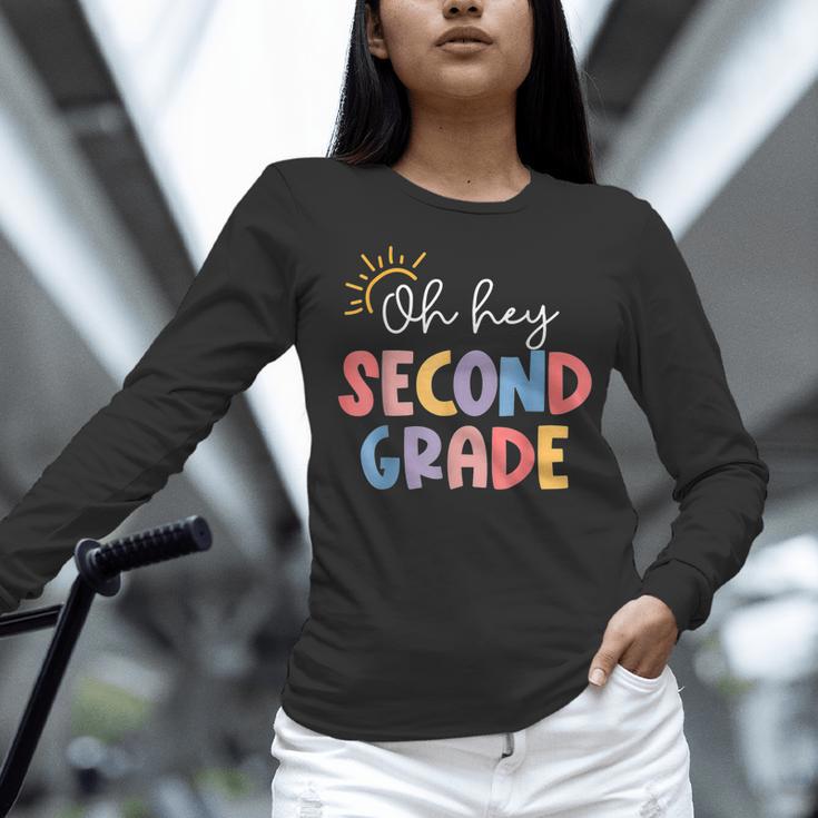 Oh Hey Second Grade First Day Of Teacher Girls Boys Kids Women Long Sleeve T-Shirt, First Grade Teacher Shirts, gift for family, gift for coworker