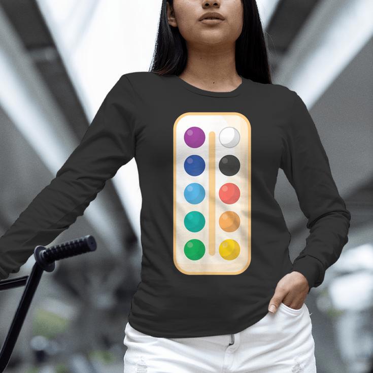 Paint Palette ArtSet Halloween Costume For Teachers Students For Men Women Kids Women Long Sleeve T-Shirt, gift for family, gift for coworker