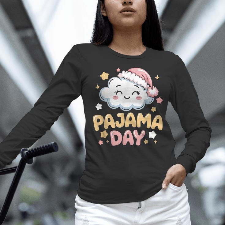 Pajama Day School Spirit Week Fun Cloud Teacher Women Long Sleeve T-Shirt, gift for family, gift for coworker