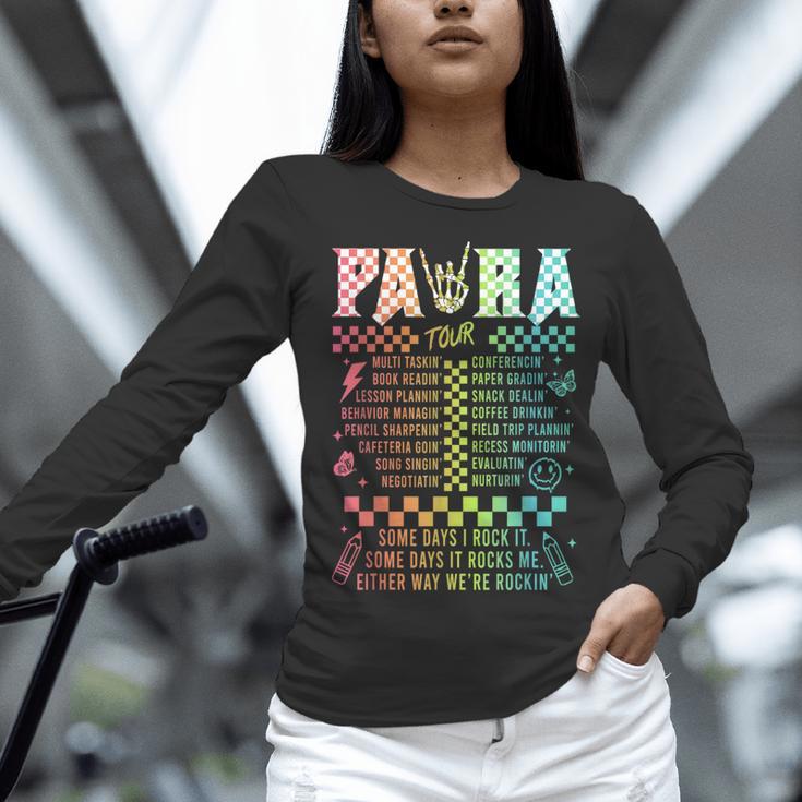 Para Tour Paraprofessional Squad Rock Teacher Back To School Women Long Sleeve T-Shirt, gift for family, gift for coworker Para Tour Paraprofessional Squad Rock Teacher Back To School Women Long Sleeve T-Shirt, gift for family, gift for coworker