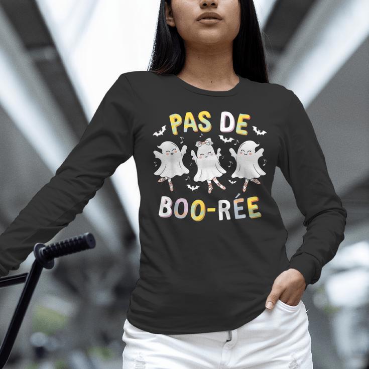 Pas De BOO-Rée Ghost Ballet Dancer Halloween Dance Teacher Women Long Sleeve T-Shirt, gift for family, gift for coworker Pas De BOO-Rée Ghost Ballet Dancer Halloween Dance Teacher Women Long Sleeve T-Shirt, gift for family, gift for coworker
