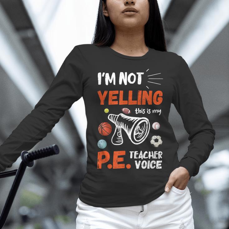 PE Teacher Voice PE Teacher School Fitness Class Women Long Sleeve T-Shirt, Pe Teacher Shirts, gift for family, gift for coworker