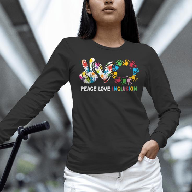 Peace Love Inclusion Sped Squad Special-Ed Teacher Daycare Women Long Sleeve T-Shirt, gift for family, gift for coworker