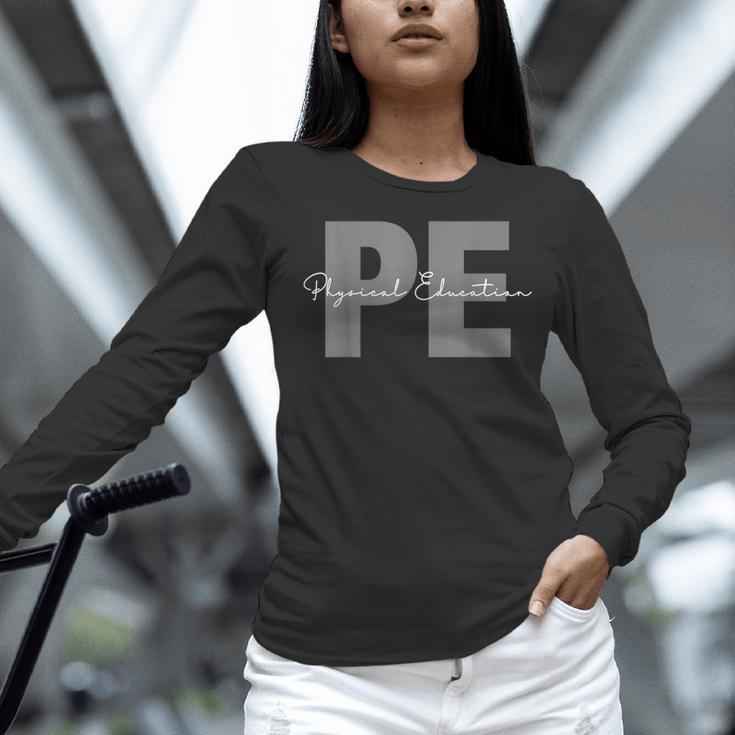 Physical Education PE Teacher Phys Ed Student Grad Women Long Sleeve T-Shirt, Pe Teacher Shirts, gift for family, gift for coworker Physical Education PE Teacher Phys Ed Student Grad Women Long Sleeve T-Shirt, Pe Teacher Shirts, gift for family, gift for coworker