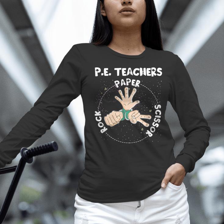 Physical Education PE Teacher Rock Paper Scissor Women Long Sleeve T-Shirt, Pe Teacher Shirts, gift for family, gift for coworker Physical Education PE Teacher Rock Paper Scissor Women Long Sleeve T-Shirt, Pe Teacher Shirts, gift for family, gift for coworker