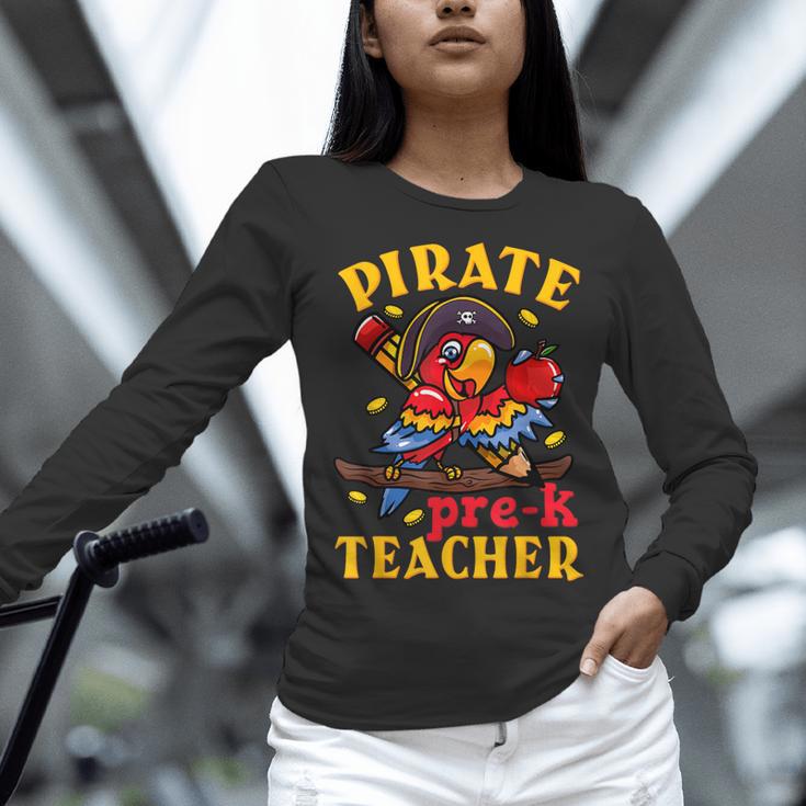 Pirate Pre-K Teacher Preschool Halloween Women Long Sleeve T-Shirt, gift for family, gift for coworker Pirate Pre-K Teacher Preschool Halloween Women Long Sleeve T-Shirt, gift for family, gift for coworker