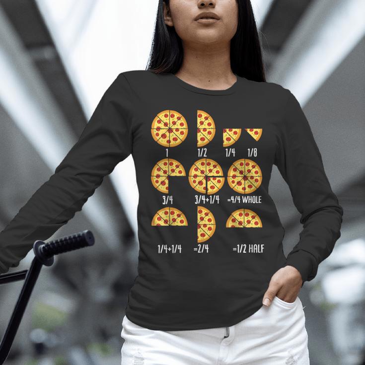 Pizza Slice Fraction Math Teacher Back To School Educational Women Long Sleeve T-Shirt, gift for family, gift for coworker Pizza Slice Fraction Math Teacher Back To School Educational Women Long Sleeve T-Shirt, gift for family, gift for coworker