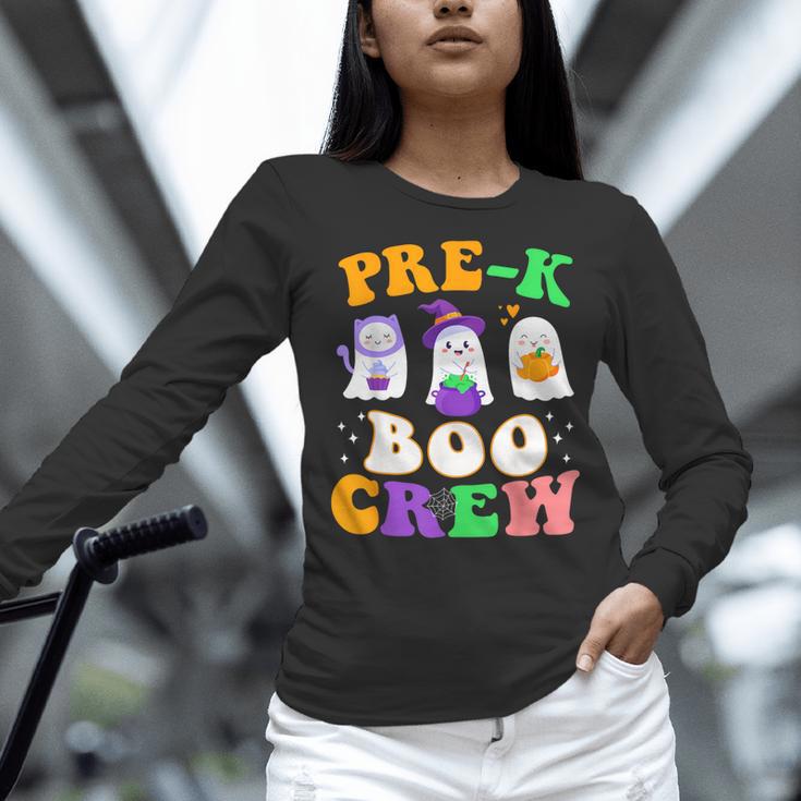 Pre-K Boo Crew Cute Ghost Halloween Costume Teacher Student For Men Women Kids Women Long Sleeve T-Shirt, gift for family, gift for coworker Pre-K Boo Crew Cute Ghost Halloween Costume Teacher Student For Men Women Kids Women Long Sleeve T-Shirt, gift for family, gift for coworker