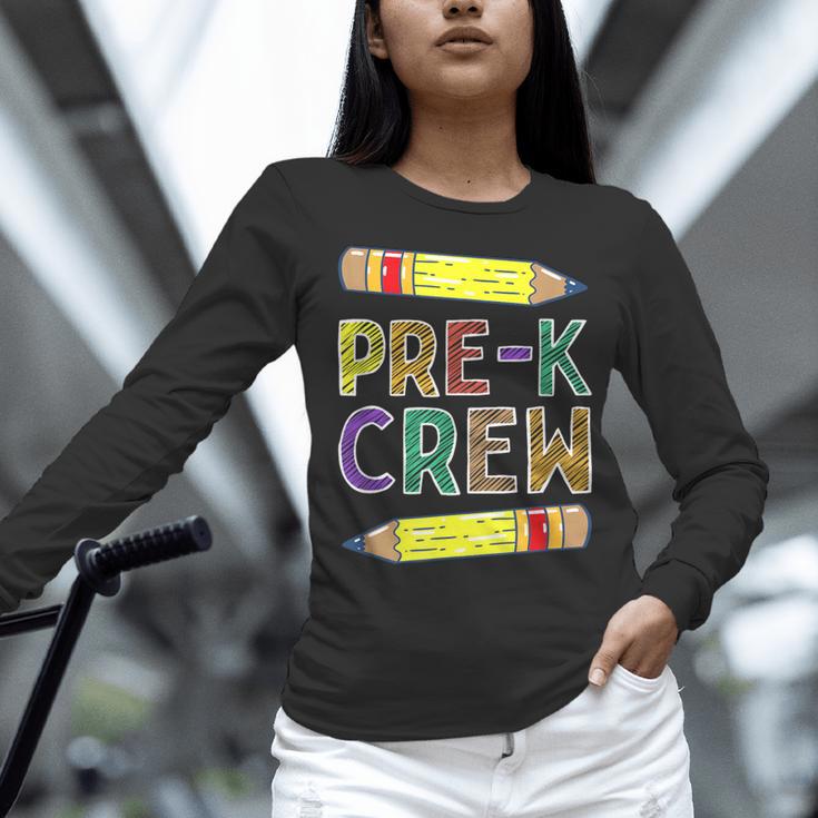 Pre-K Crew PreK Teachers Back To School Women Long Sleeve T-Shirt, gift for family, gift for coworker Pre-K Crew PreK Teachers Back To School Women Long Sleeve T-Shirt, gift for family, gift for coworker