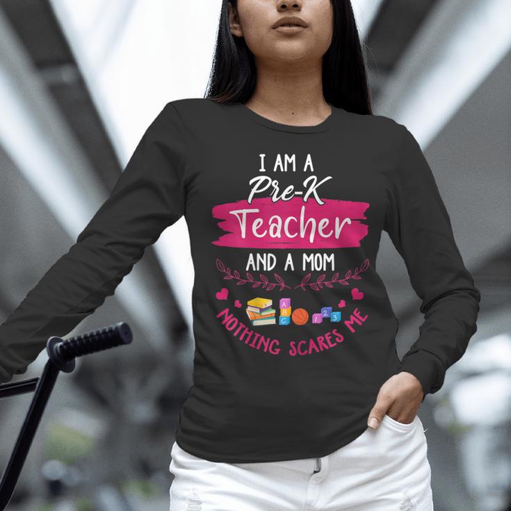 PreK Teacher Mom Shirt Preschool Teacher Mother For Women Women Long Sleeve T-Shirt, gift for family, gift for coworker