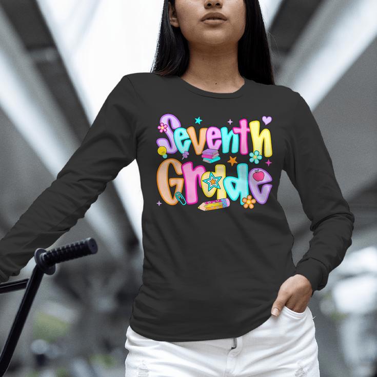 Preppy Seventh Grade Back To School 7th Grade Teachers Girls Women Long Sleeve T-Shirt, gift for family, gift for coworker Preppy Seventh Grade Back To School 7th Grade Teachers Girls Women Long Sleeve T-Shirt, gift for family, gift for coworker