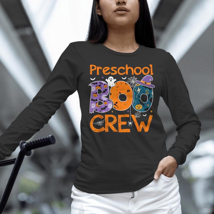 Preschool Boo Crew Preschool Halloween Teacher Kids Women Long Sleeve T-Shirt, gift for family, gift for coworker Preschool Boo Crew Preschool Halloween Teacher Kids Women Long Sleeve T-Shirt, gift for family, gift for coworker