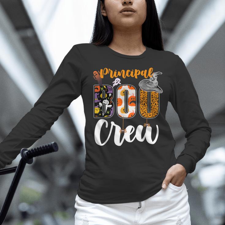 Principal Boo Crew Ghost Halloween Teachers School Matching Women Long Sleeve T-Shirt, gift for family, gift for coworker Principal Boo Crew Ghost Halloween Teachers School Matching Women Long Sleeve T-Shirt, gift for family, gift for coworker