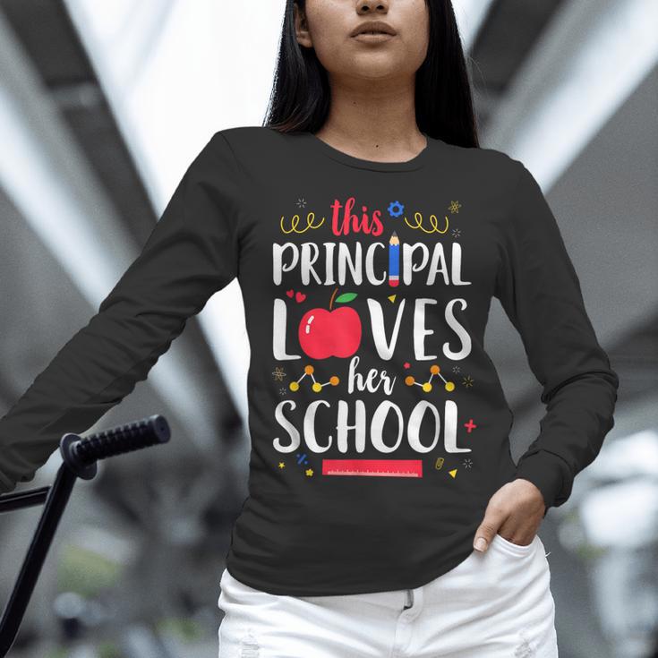 This Principal Loves Her School Teacher Appreciation Women Long Sleeve T-Shirt, gift for family, gift for coworker This Principal Loves Her School Teacher Appreciation Women Long Sleeve T-Shirt, gift for family, gift for coworker