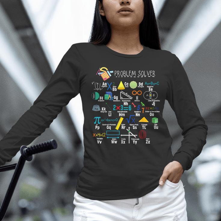 Problem Solver Math Alphabet ABC Teacher Students Women Long Sleeve T-Shirt, gift for family, gift for coworker Problem Solver Math Alphabet ABC Teacher Students Women Long Sleeve T-Shirt, gift for family, gift for coworker