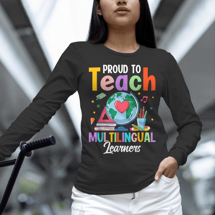 Proud To Teach Multilingual Learner ESL English Teacher Women Long Sleeve T-Shirt, Esl Teacher Shirts, English Teacher Shirts, gift for family, gift for coworker Proud To Teach Multilingual Learner ESL English Teacher Women Long Sleeve T-Shirt, Esl Teacher Shirts, English Teacher Shirts, gift for family, gift for coworker