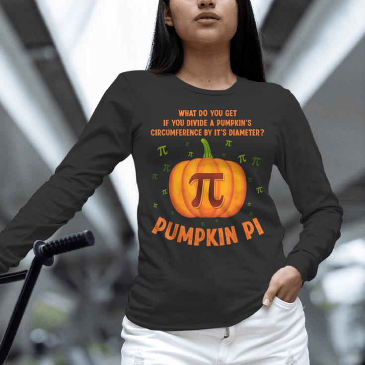 Pumpkin Pie Pi Math Teacher Shirt Halloween Men Adult Women Long Sleeve T-Shirt, gift for family, gift for coworker
