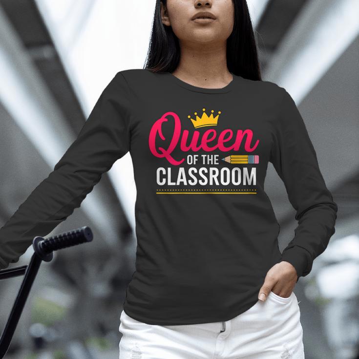 Queen Of The Classroom Teacher Women Long Sleeve T-Shirt, gift for family, gift for coworker Queen Of The Classroom Teacher Women Long Sleeve T-Shirt, gift for family, gift for coworker