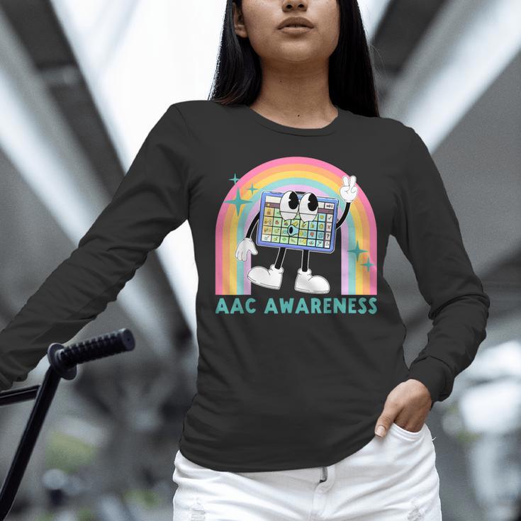 Rainbow AAC Awareness Month SPED Teacher SLP Communication Women Long Sleeve T-Shirt, gift for family, gift for coworker Rainbow AAC Awareness Month SPED Teacher SLP Communication Women Long Sleeve T-Shirt, gift for family, gift for coworker