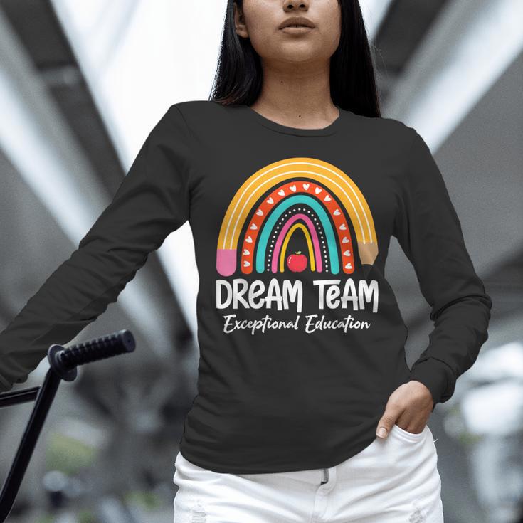 Rainbow Pencil Dream Exceptional Education Team SPED Teacher Women Long Sleeve T-Shirt, gift for family, gift for coworker Rainbow Pencil Dream Exceptional Education Team SPED Teacher Women Long Sleeve T-Shirt, gift for family, gift for coworker