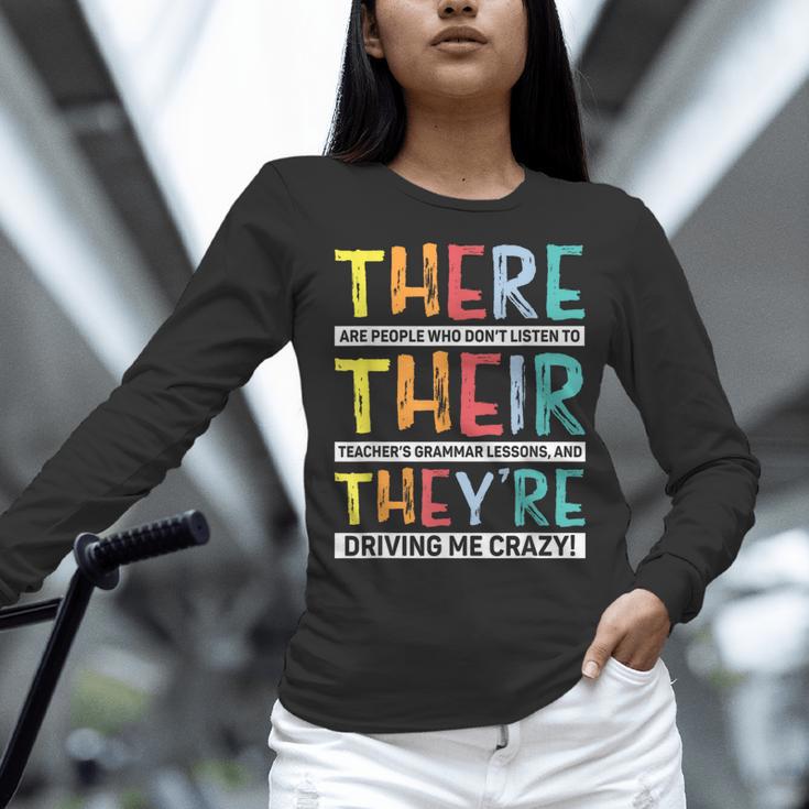 There Their They’Re Grammar Joke For English Teacher Student Women Long Sleeve T-Shirt, English Teacher Shirts, gift for family, gift for coworker There Their They’Re Grammar Joke For English Teacher Student Women Long Sleeve T-Shirt, English Teacher Shirts, gift for family, gift for coworker