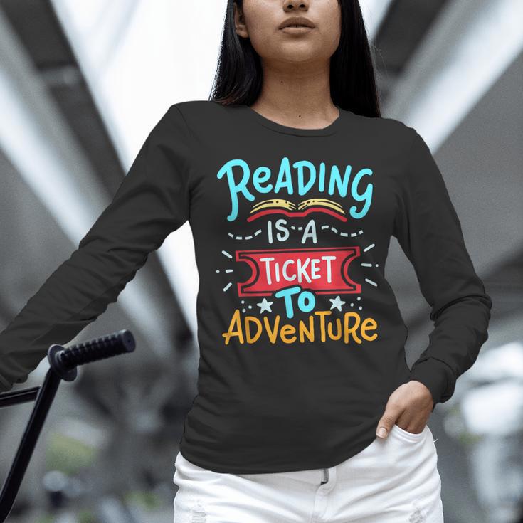 Reading Adventure Library Student Teacher Book Women Long Sleeve T-Shirt, gift for family, gift for coworker Reading Adventure Library Student Teacher Book Women Long Sleeve T-Shirt, gift for family, gift for coworker