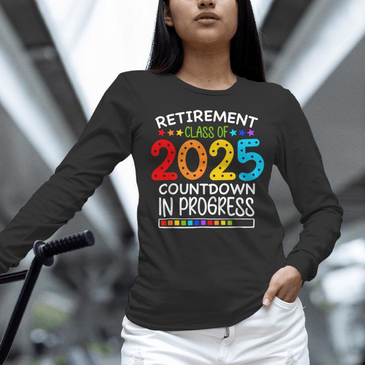 Retirement Class Of 2025 Teacher Countdown Loading Teacher Women Long Sleeve T-Shirt, gift for family, gift for coworker