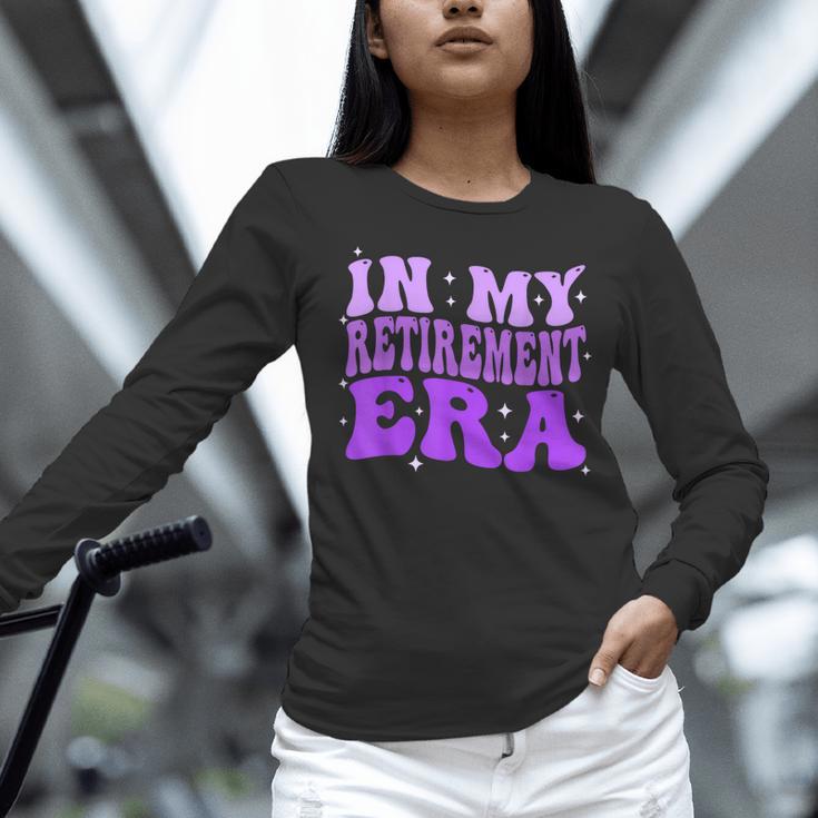 In My Retirement Era Groovy Retired Teacher 2025 Women Women Long Sleeve T-Shirt, Groovy Teacher Shirts, gift for family, gift for coworker In My Retirement Era Groovy Retired Teacher 2025 Women Women Long Sleeve T-Shirt, Groovy Teacher Shirts, gift for family, gift for coworker