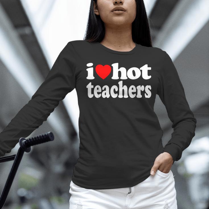 Retro I Love Hot Teachers Vintage I Heart Hot Teacher Men Women Girls Kids Women Long Sleeve T-Shirt, gift for family, gift for coworker